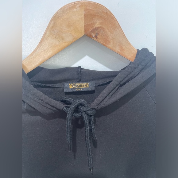 B Free Black Crop Top Hoodie XL - Picture 7 of 7